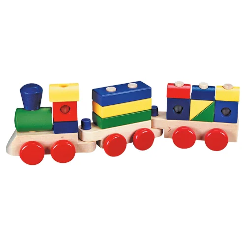 Wooden Geometry Train 